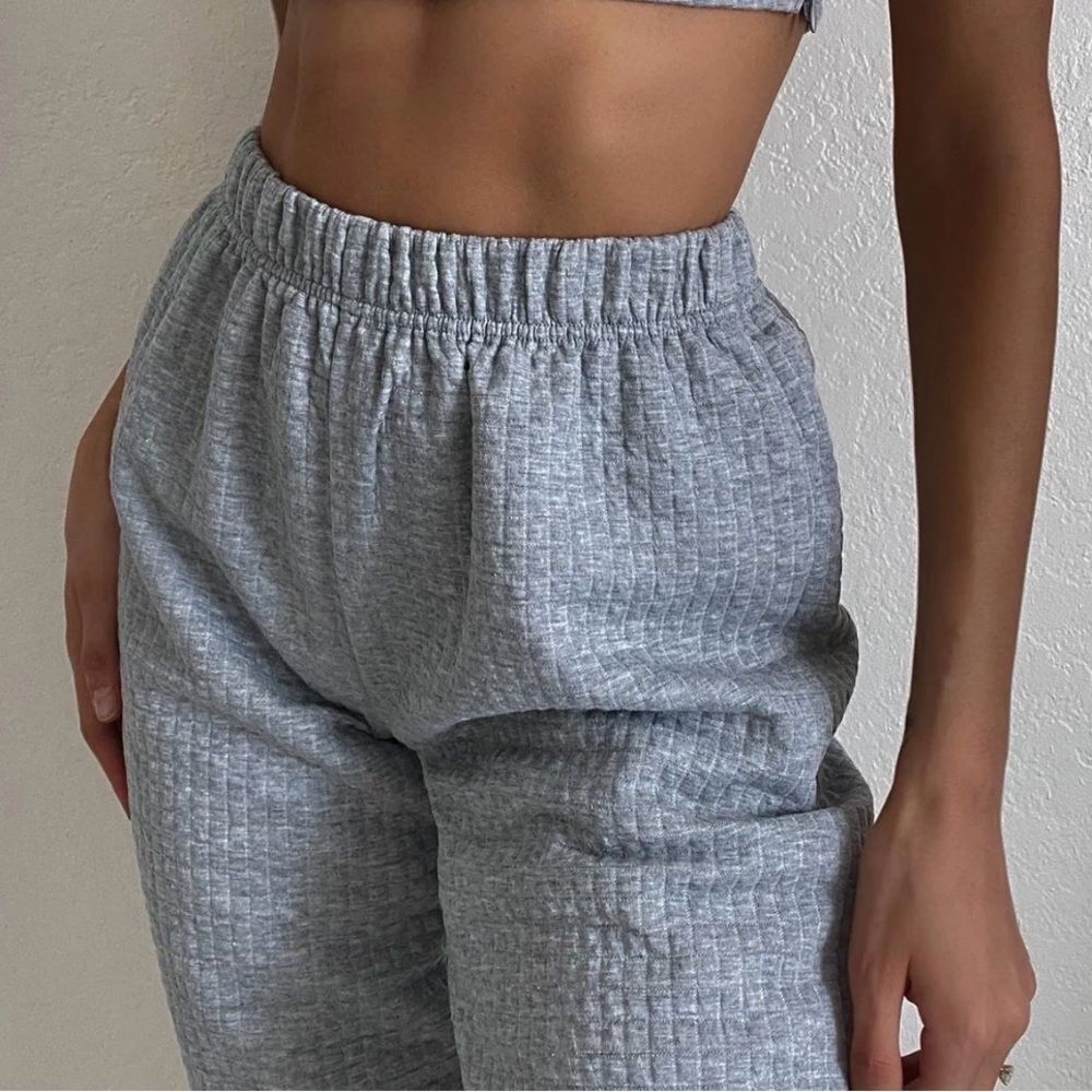 Princess Polly Textured Gray Joggers